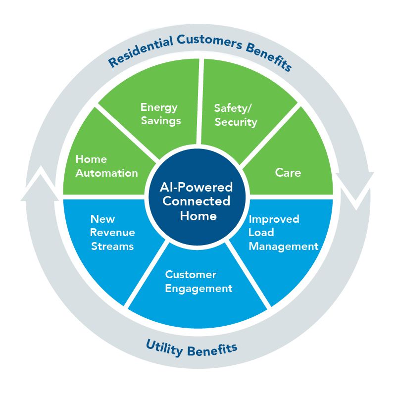  Current value-added services for households and utilities through connected homes